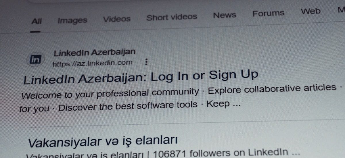 Linkedin azerbaijan login or sign up page