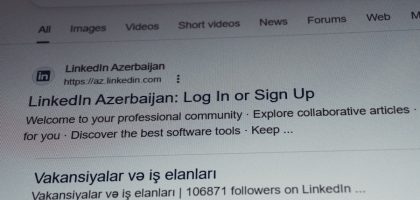 Linkedin azerbaijan login or sign up page