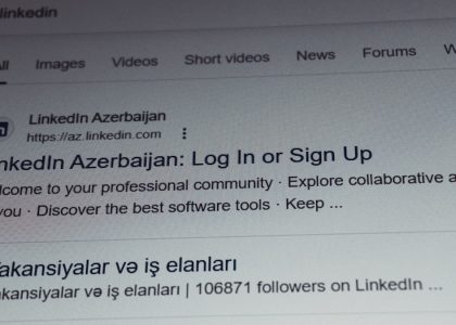 Linkedin azerbaijan login or sign up page